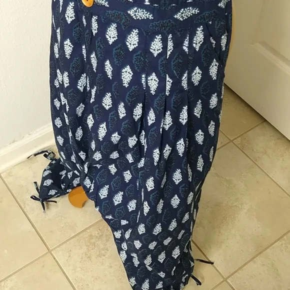 Desi Weavess Indigo Sleeveless  Jodhpuri Jumpsuit - Picture 8 of 13